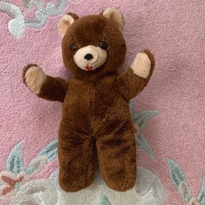 Vintage musical teddy bear plays you light up my life